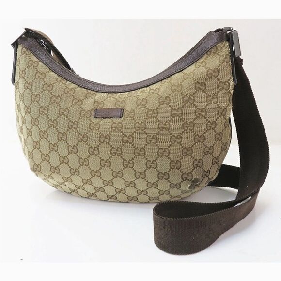 Gucci GG Monogram Canvas & Leather Hobo Bag - Picture 2 of 15